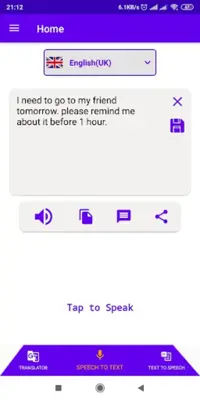 Voice Translator android App screenshot 2